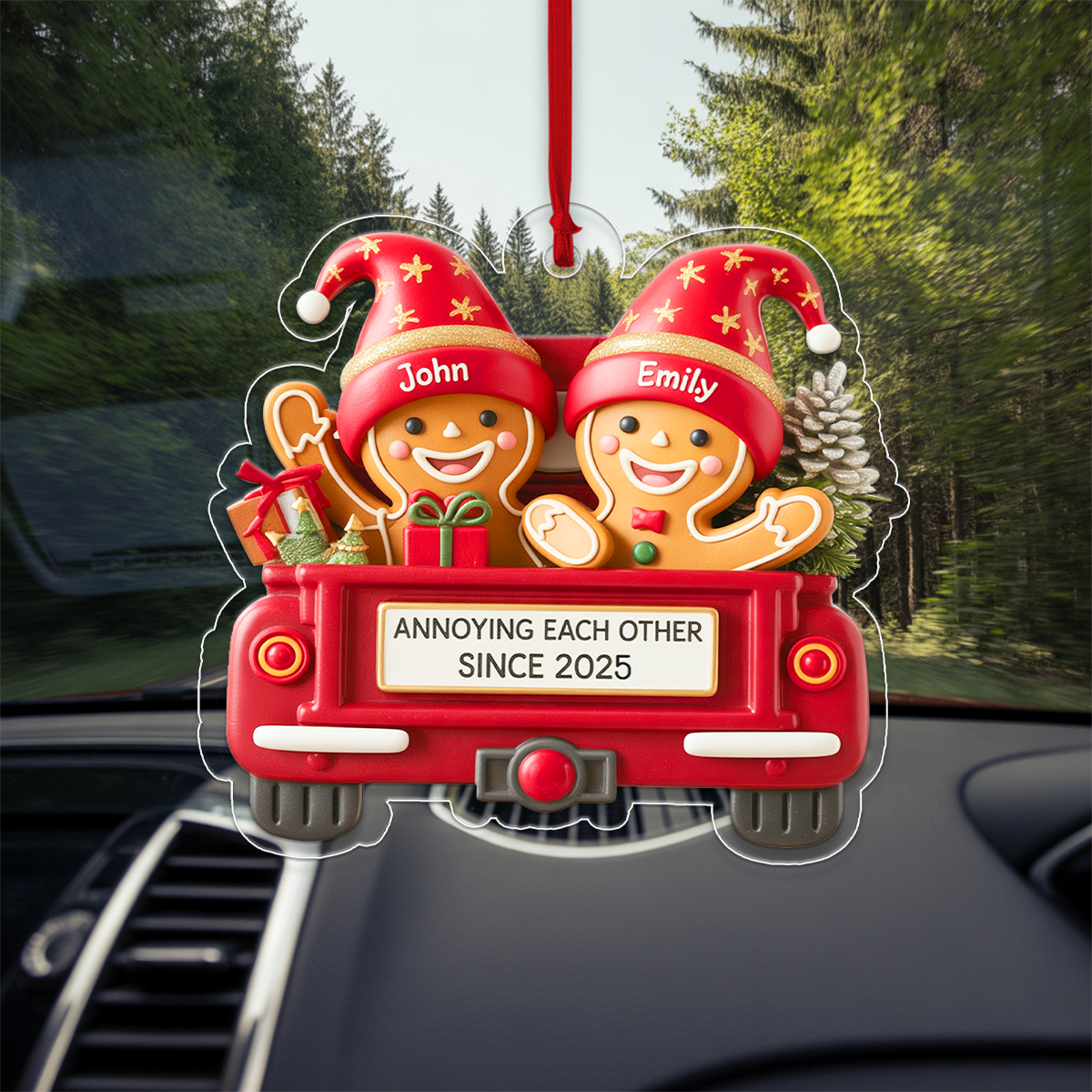 Gingerbread Couple In Truck2
