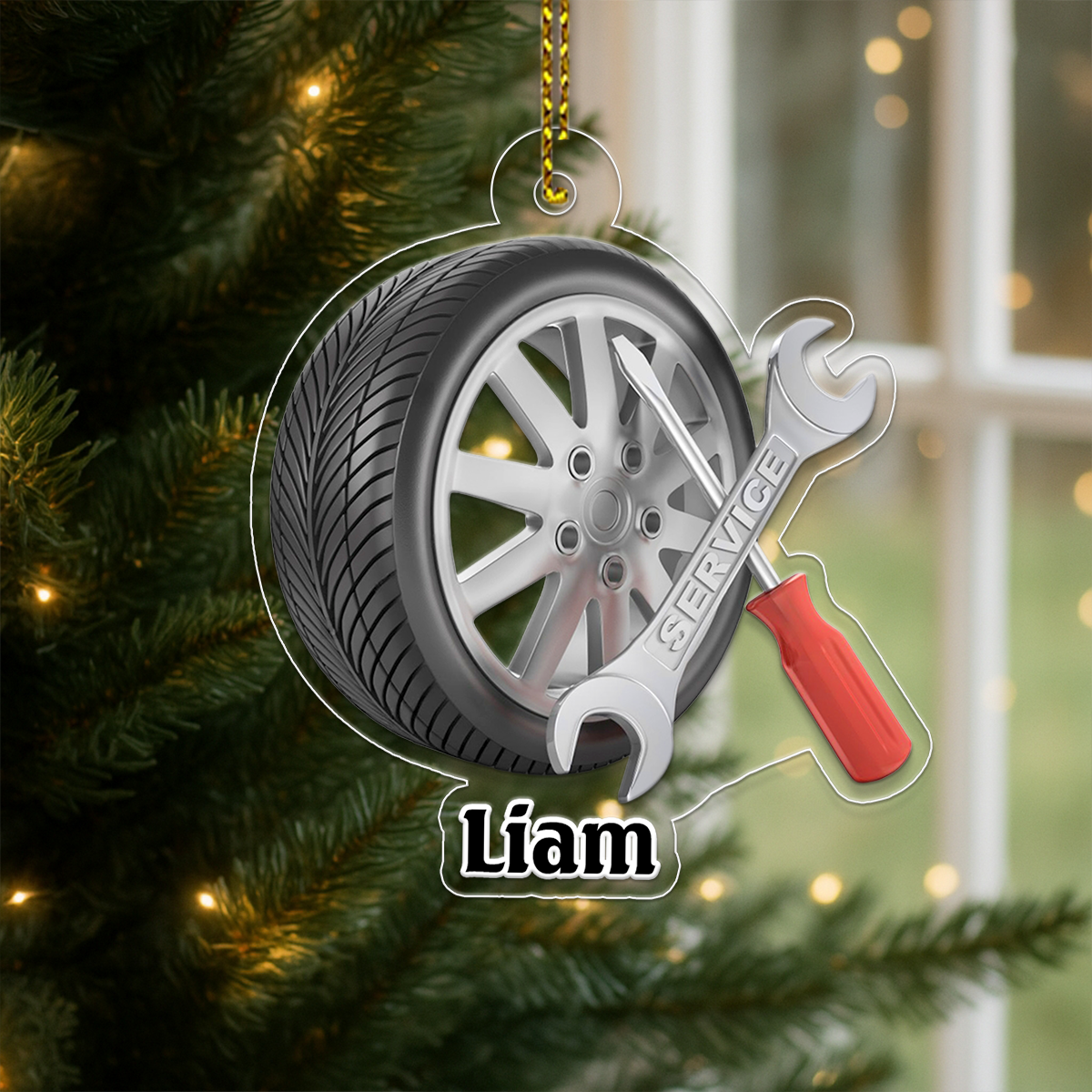 Custom Name Mechanic Christmas