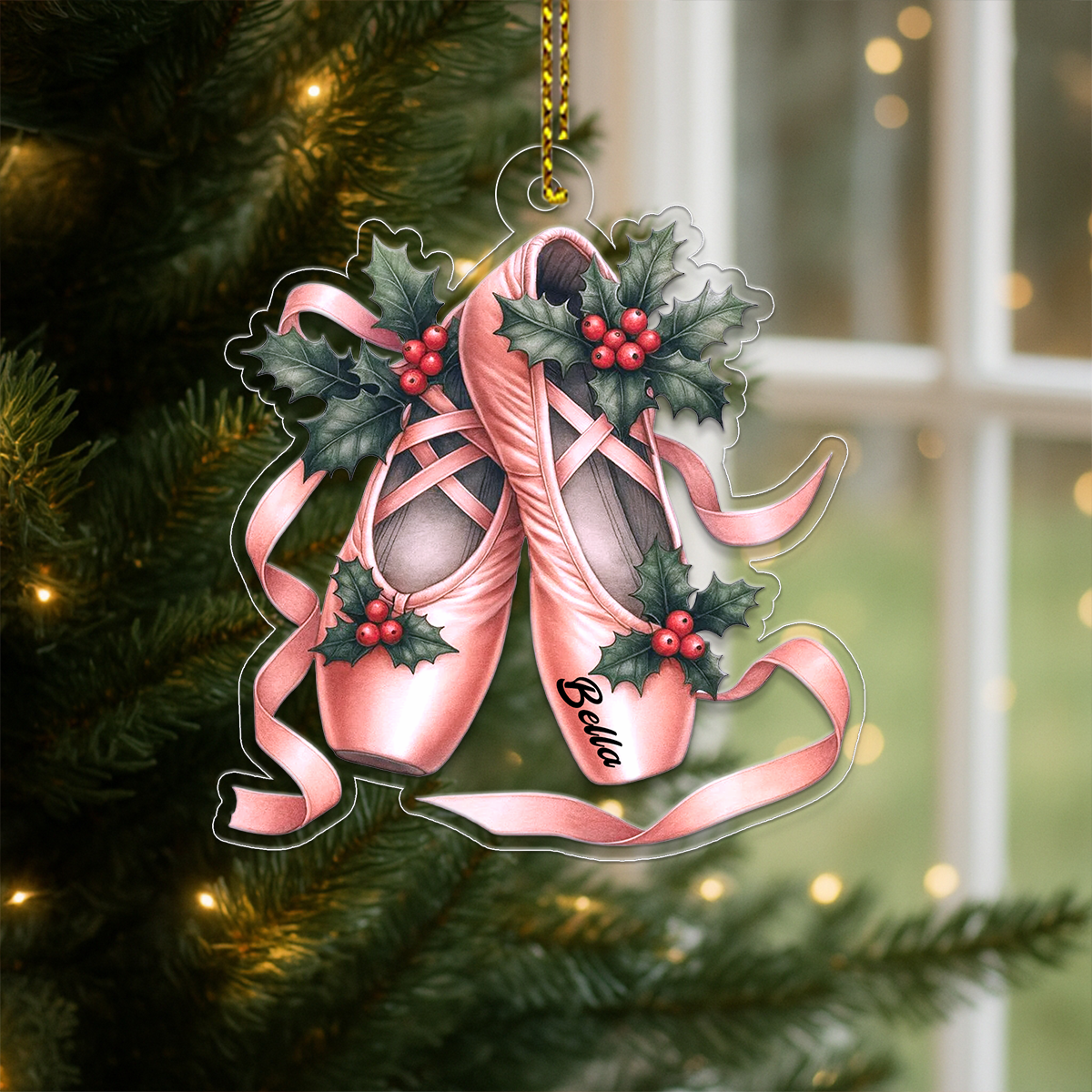 Personalized Ballet Xmas For Ballerina Dancer Acrylic Ornament Christmas Gift