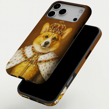 Custom Photo Crowned Queen Dog Phone Case Gift For Dog Lovers