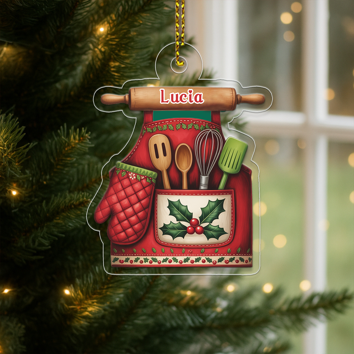 Custom Name Baker Xmas Acrylic Ornament Christmas Gift