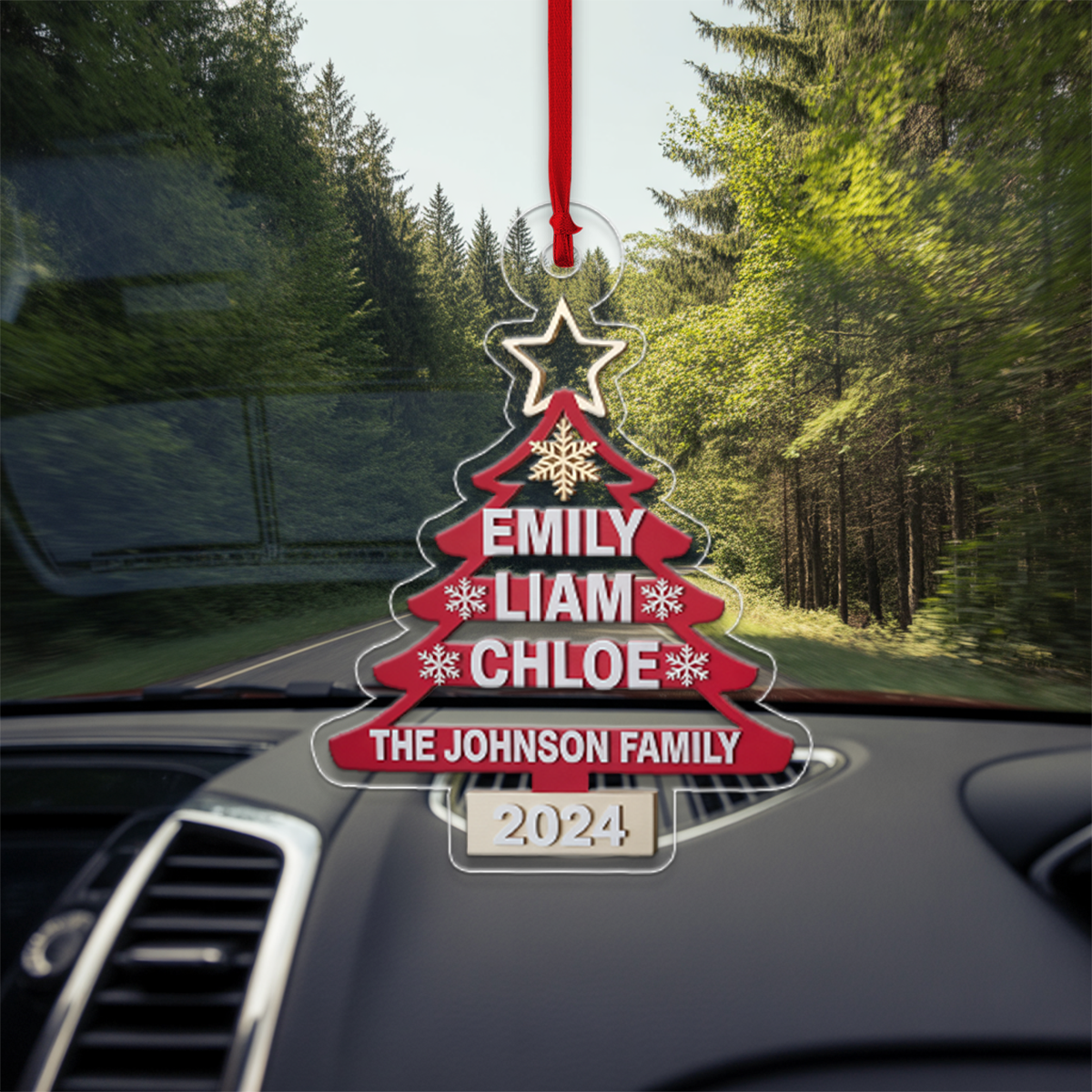 Personalized Family Acrylic Ornament