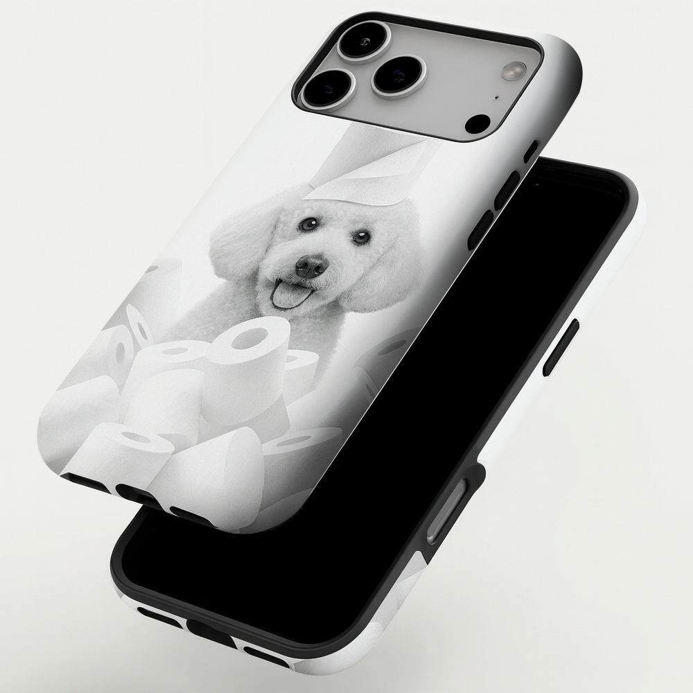 Custom Photo Dog Bathroom Phone Case Dog Gifts Lovers