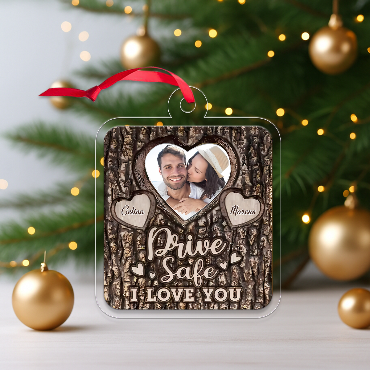 Custom Photo Couple Drive Safe