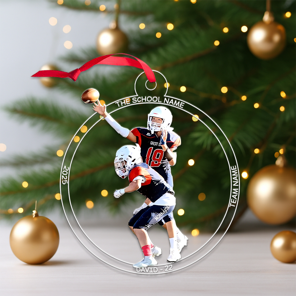 Custom Photo Football Player For Team
