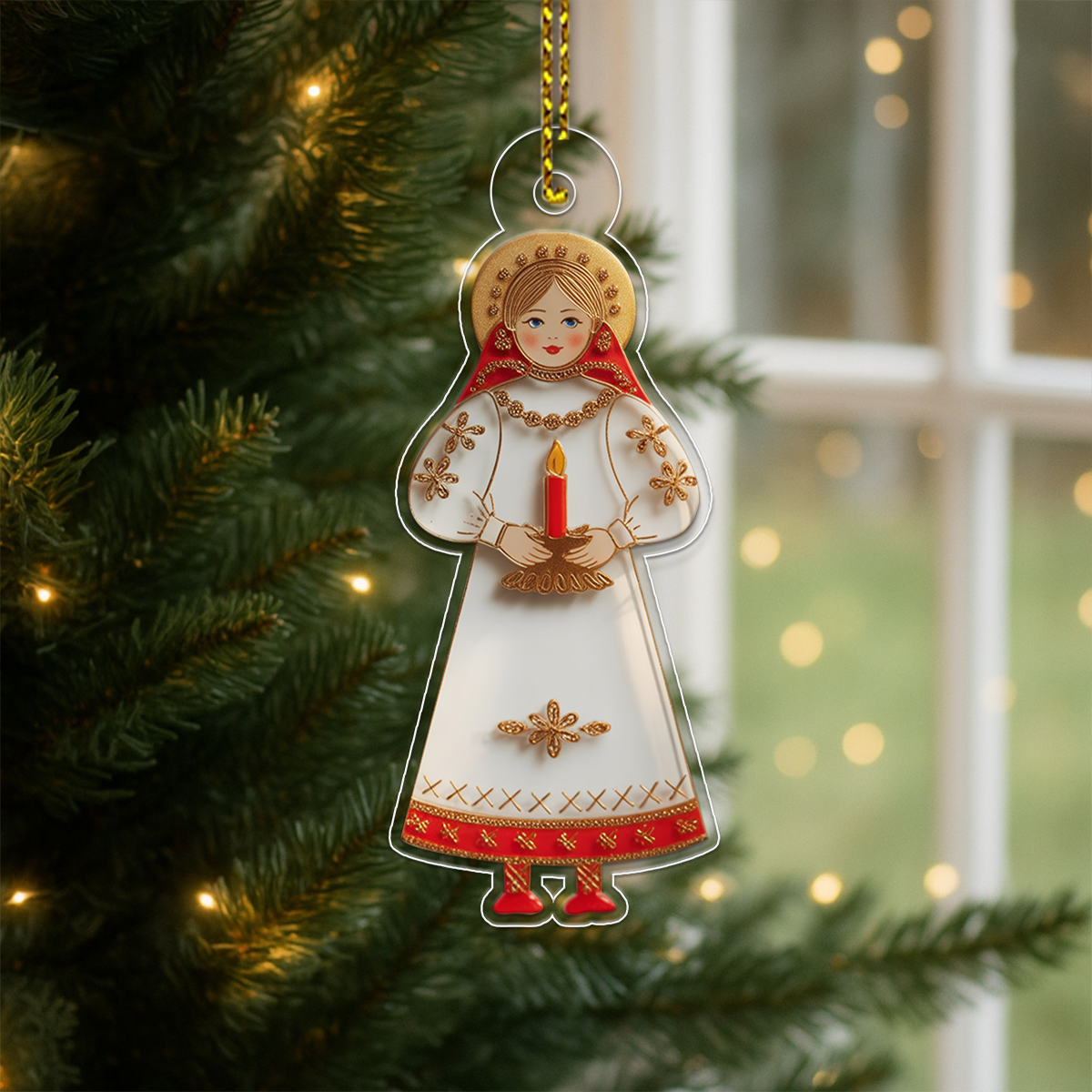 St. Lucia Ornament Acrylic Ornament Christmas Gift