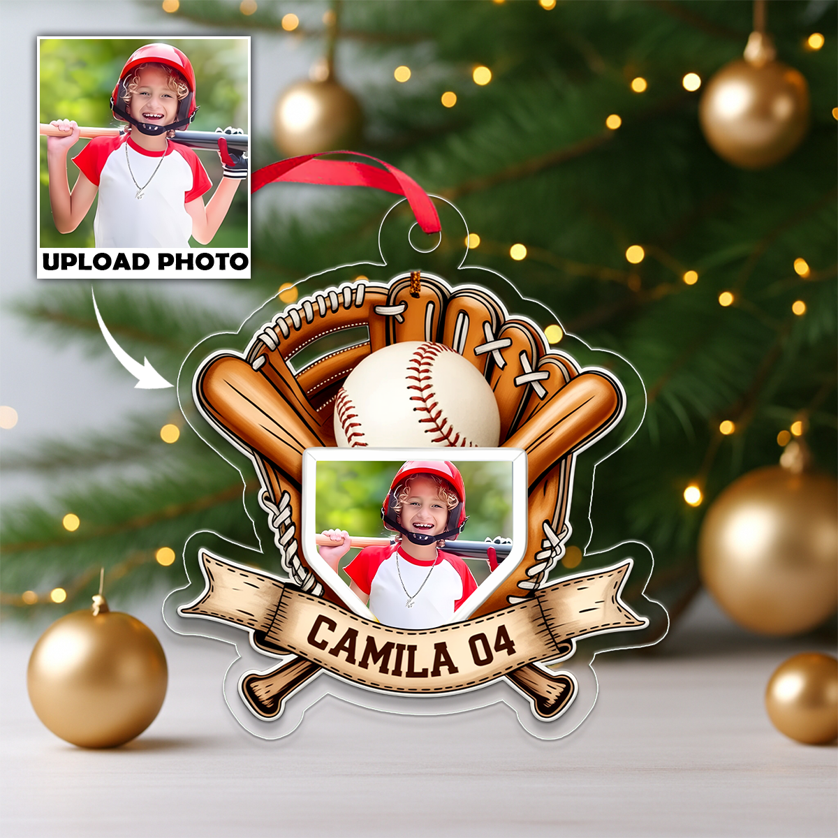 Custom Photo Baseball Player