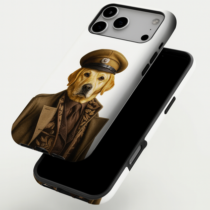 Custom Photo Captain Dog Phone Case