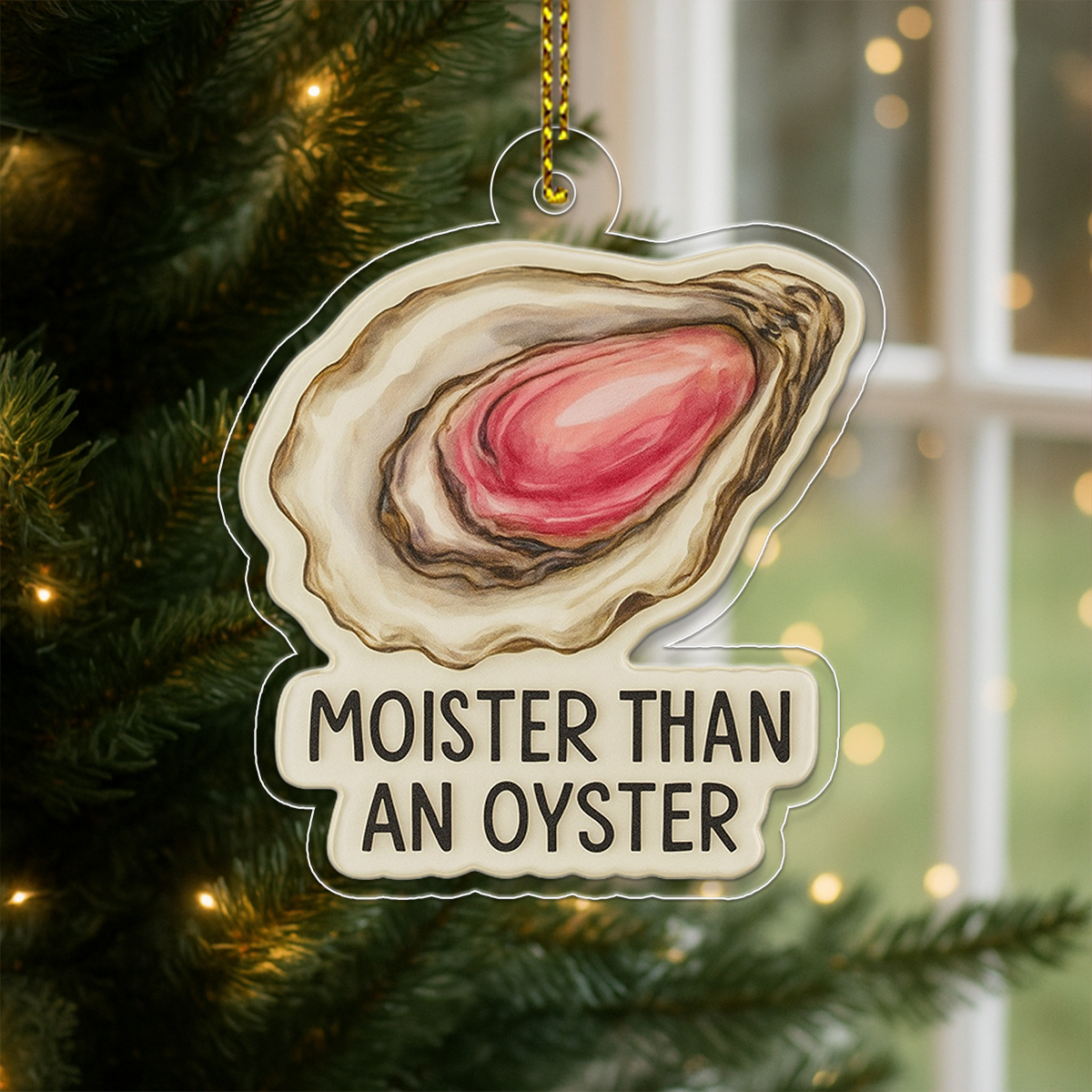 Personalized Moister Oyster Ornament