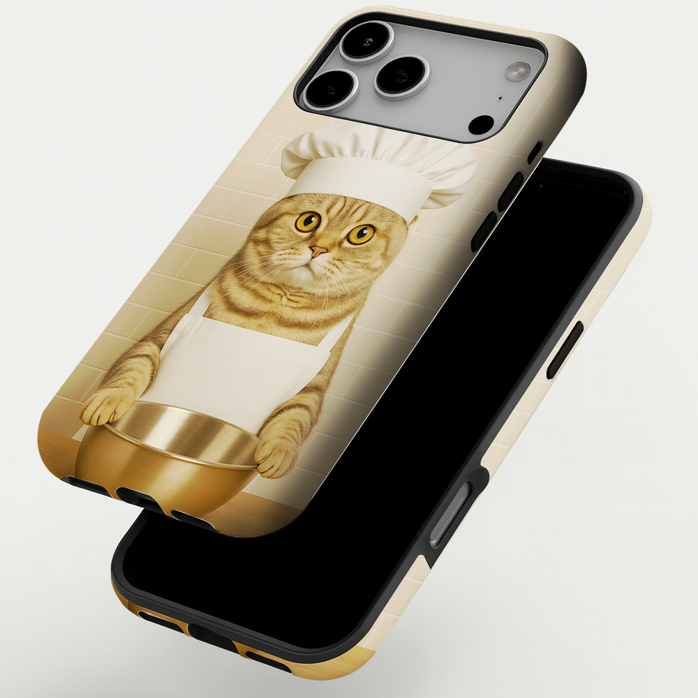 Custom Photo Cat Chef Phone Case Gift For Cat Lovers