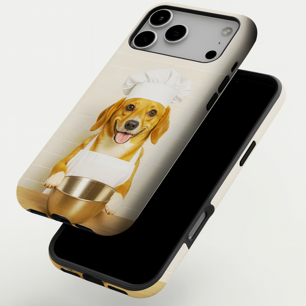 Custom Photo Dog Chef Phone Case Gift For Dog Lovers
