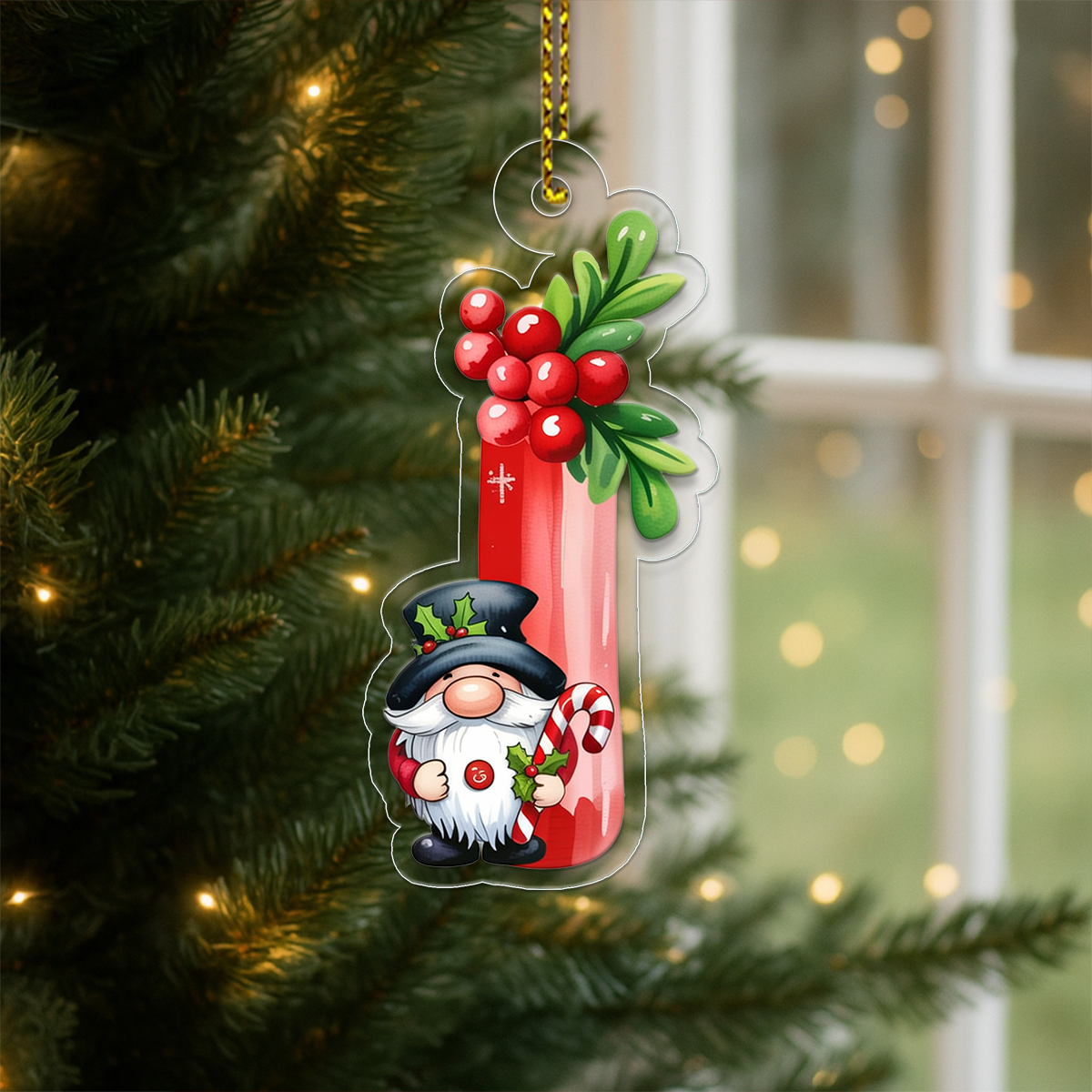 Letter I Acrylic Ornament Acrylic Ornament Christmas Gift