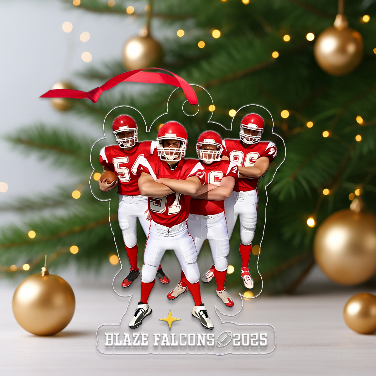 Custom Photo Football Team For Sport Gift