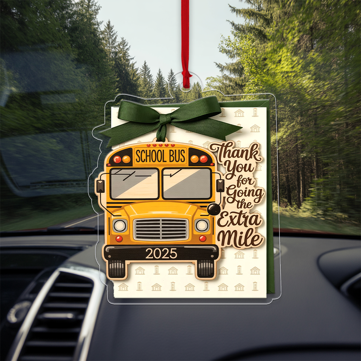 Personalized Bus Driver Ornament, Custom School Bus Christmas Ornament, Gifts for Bus Driver, Holiday Ornament, Appreciation Keepsake