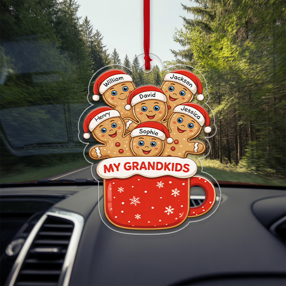 Personalized Ginger Bread Christmas Ornament2
