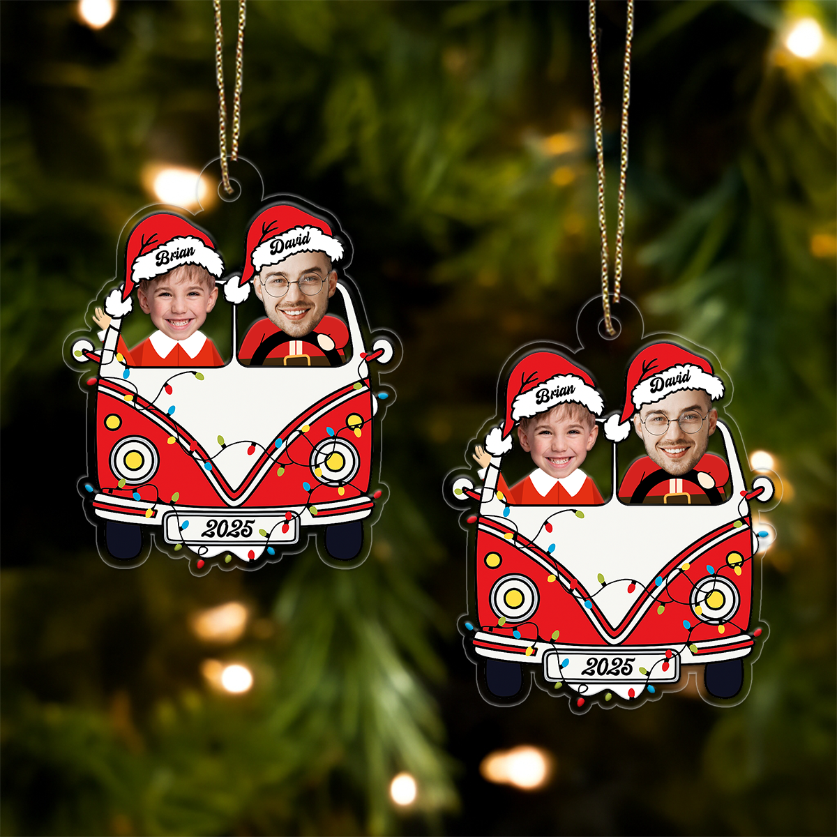 Cutsom Photo Dad And Kid Drive Safe