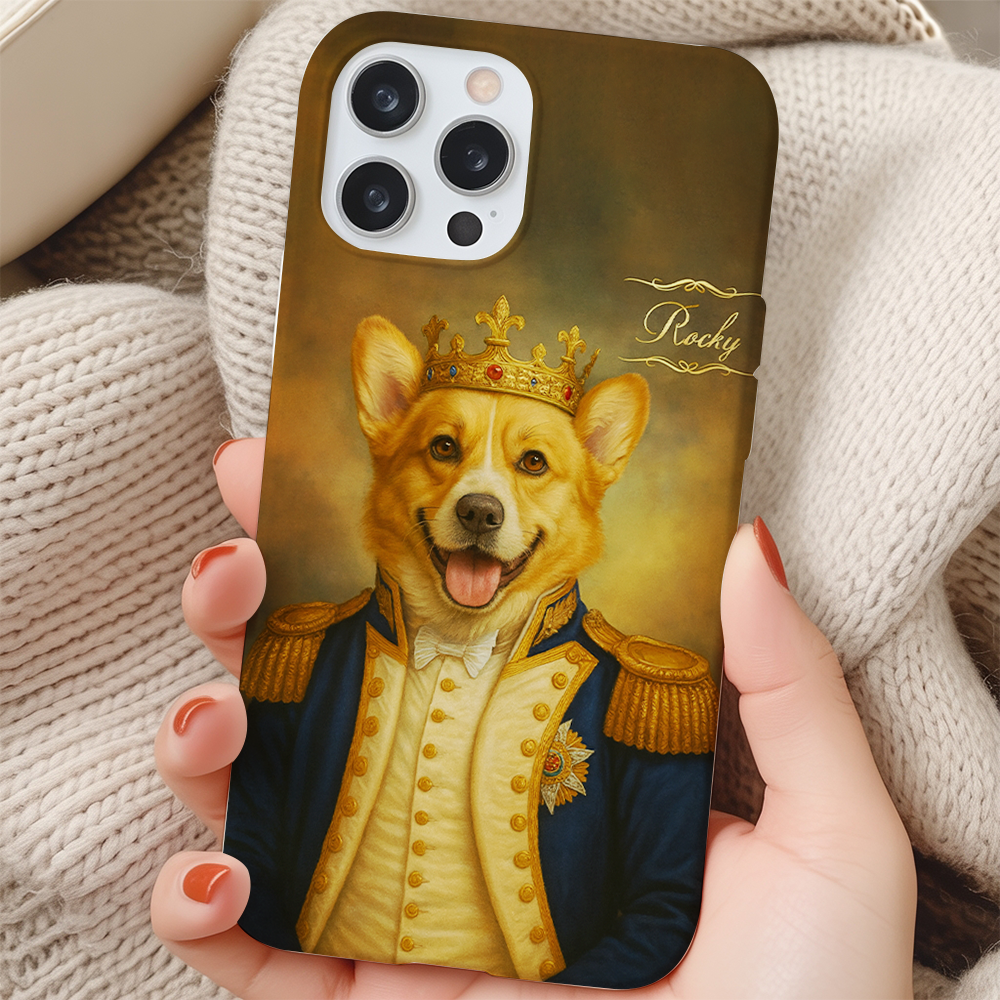 Custom Photo Great Captain Dog Phone Case Gift For Dog Lovers