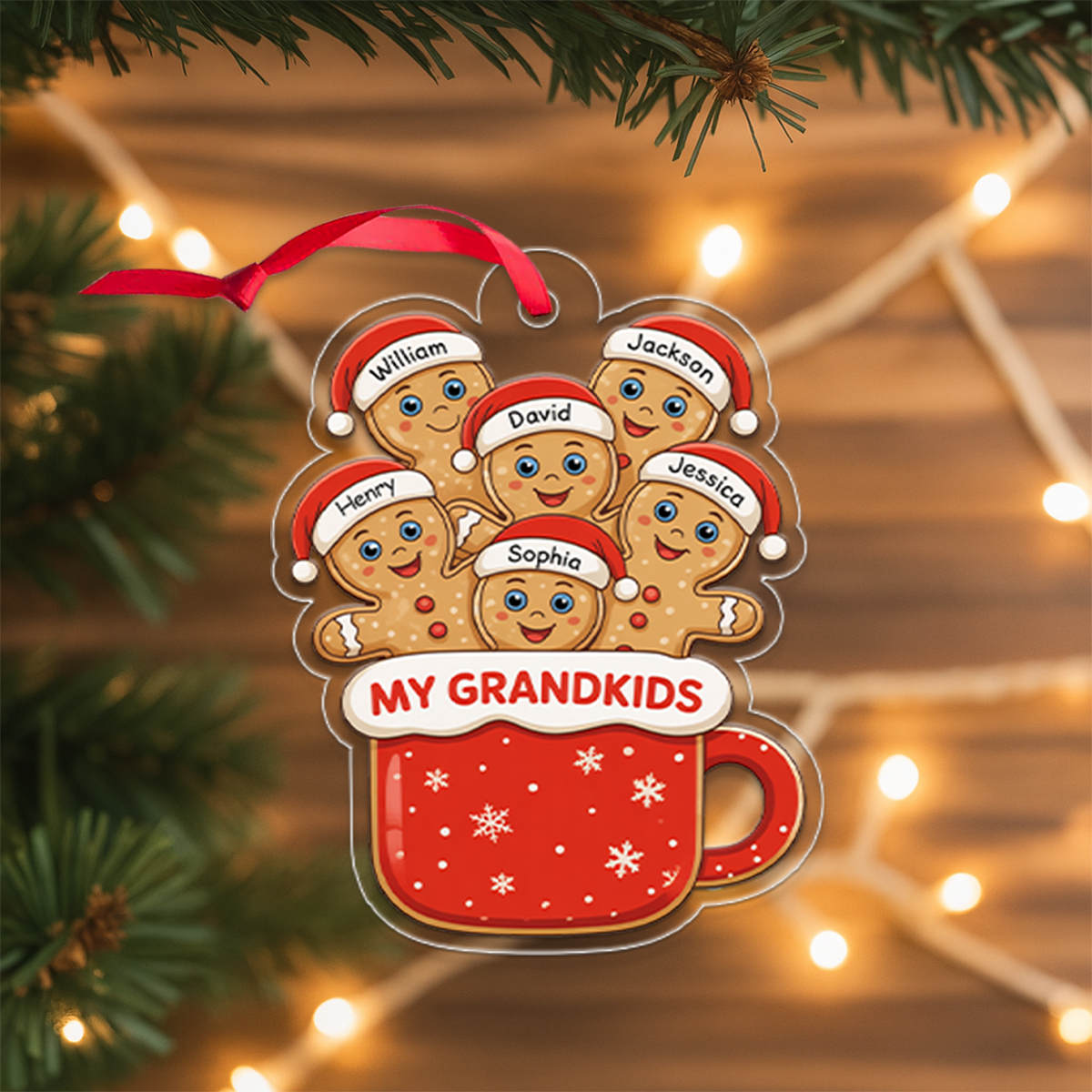 Personalized Ginger Bread Christmas Ornament2