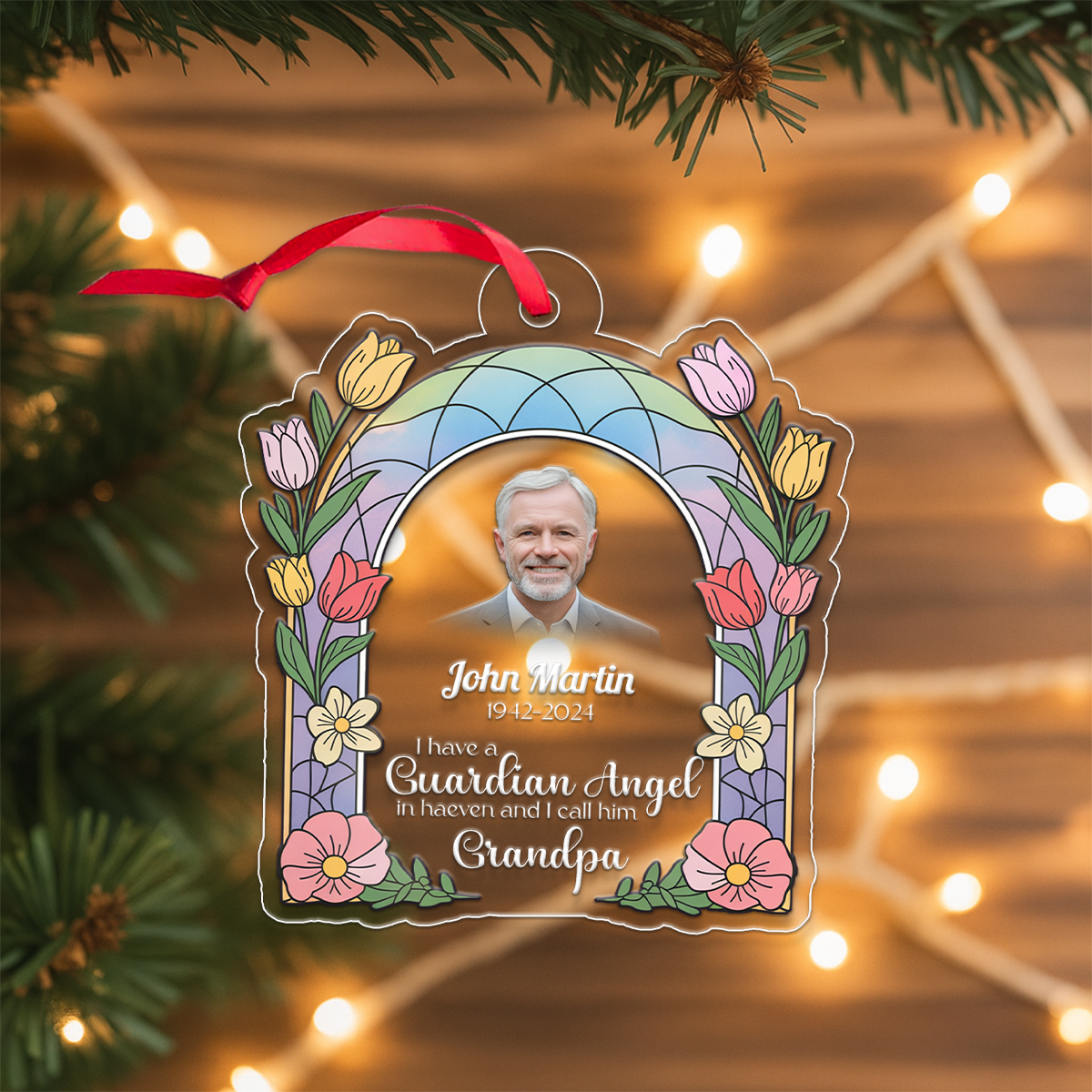 Custom Photo Memorial I Have A Guardian Angel In Heaven Mom Dad