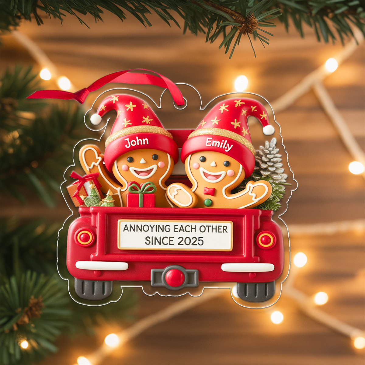 Gingerbread Couple In Truck2