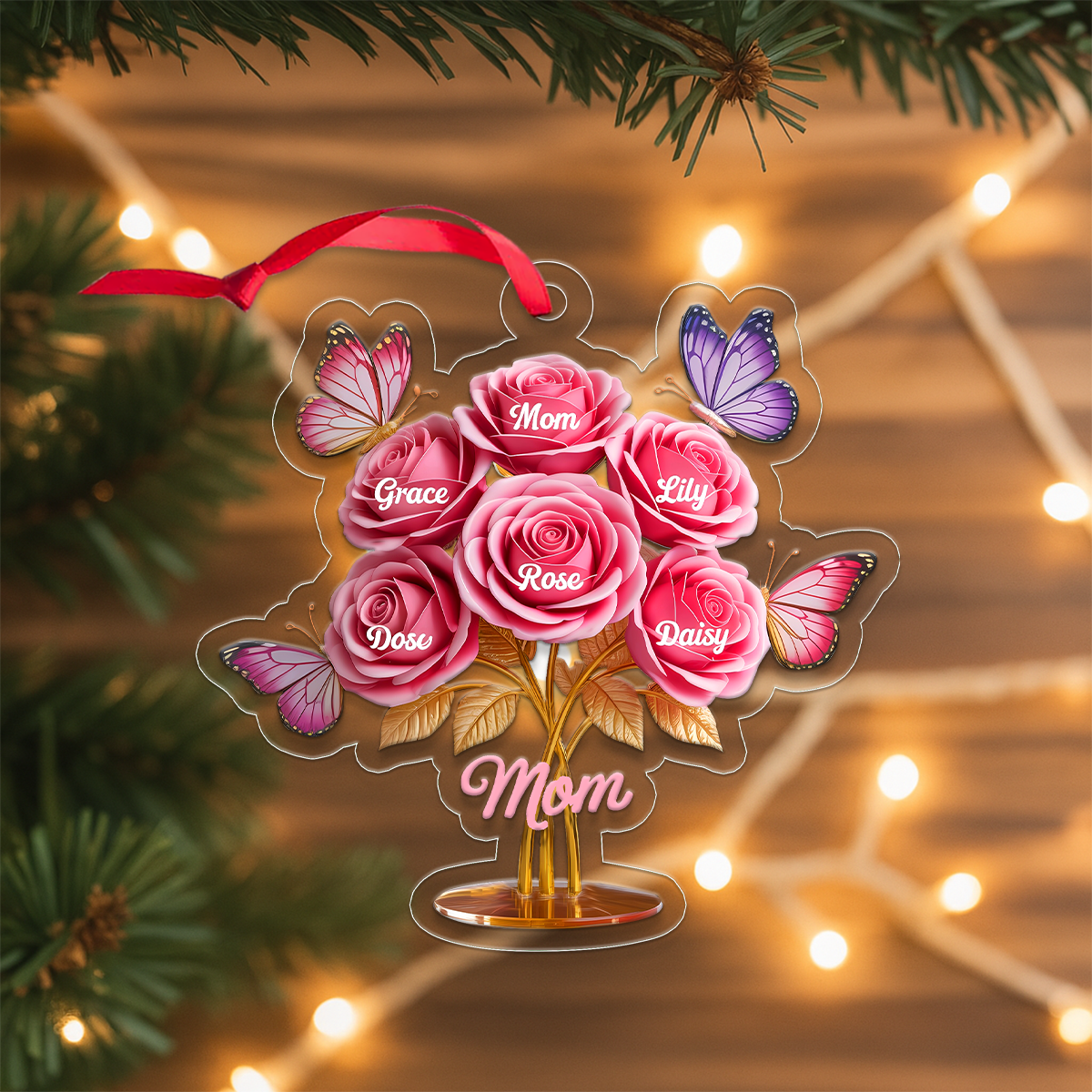 Personalized Butterfly Acrylic Ornament