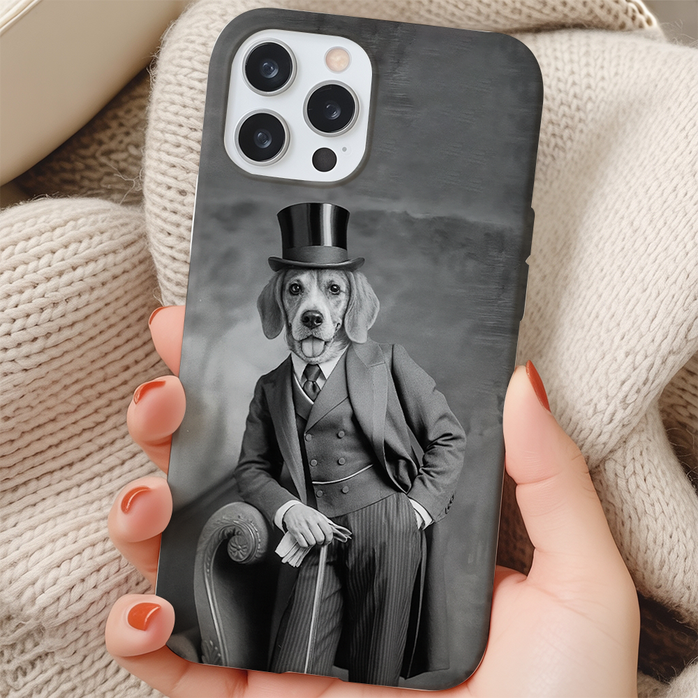 Custom Photo Gentleman Dog  Gift For Dog Lovers