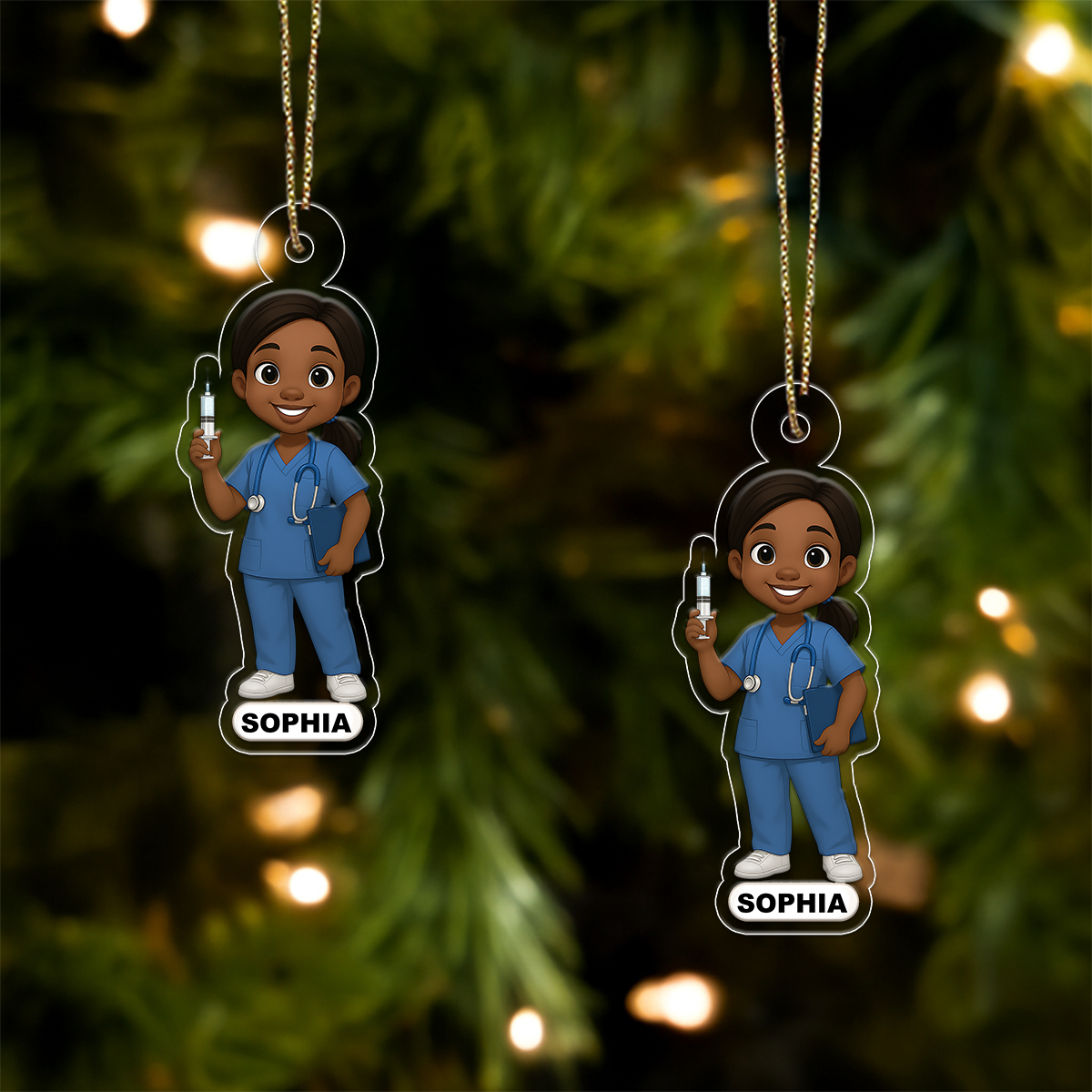 Personalized Photo Nurse Doctor Cartoon Design