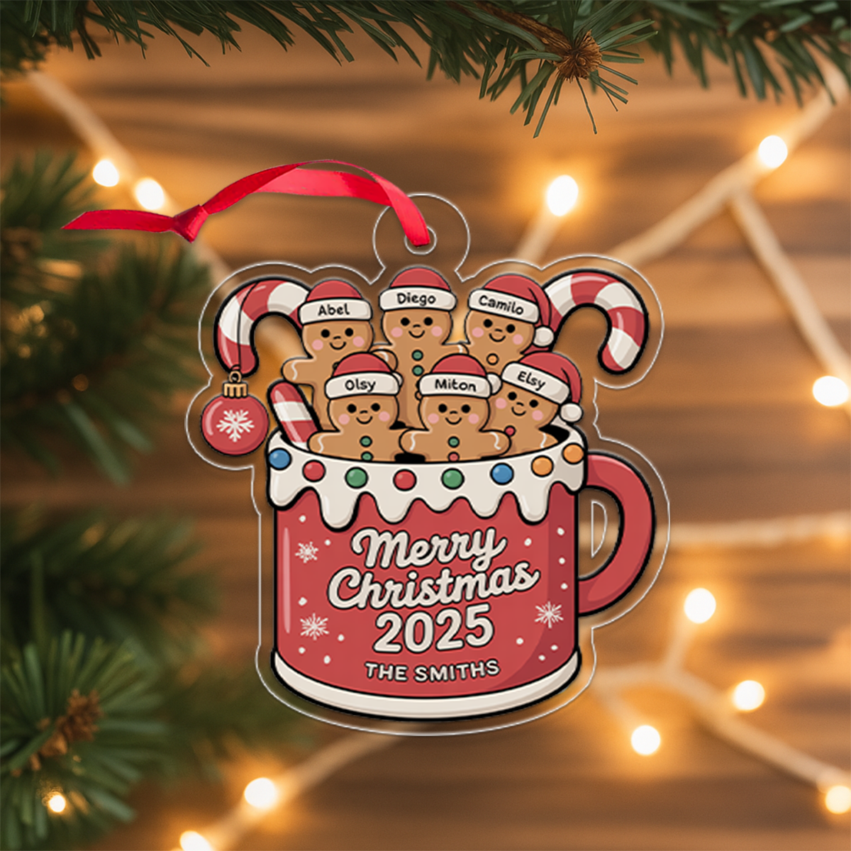 Personalized Ginger Bread Christmas Ornament