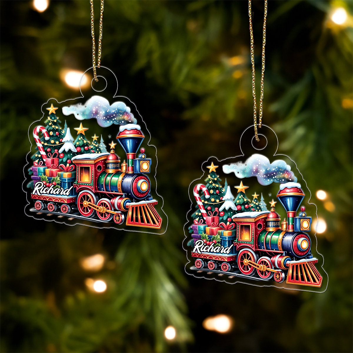 Custom Name Train Christmas