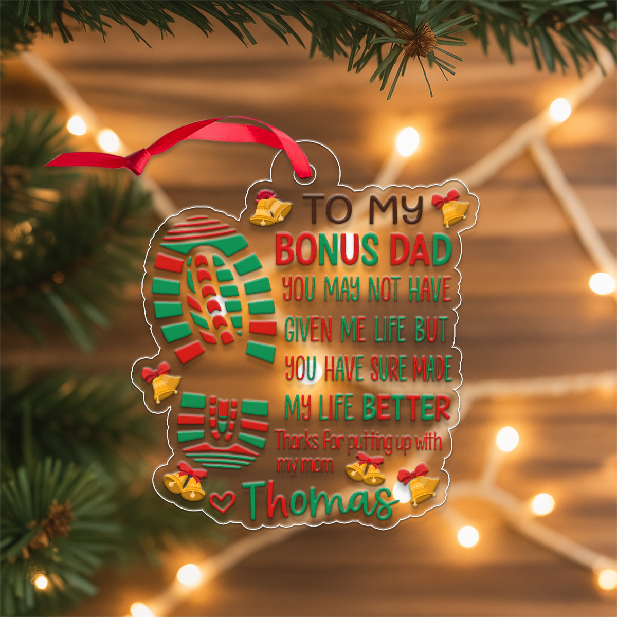 Custom Name To My Bonus Dad