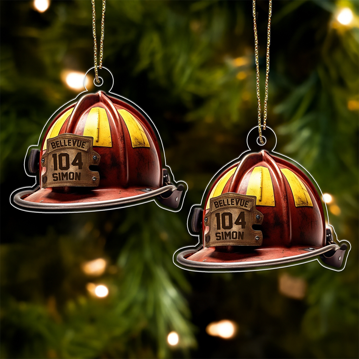 Custom Name Fireman's Helmet