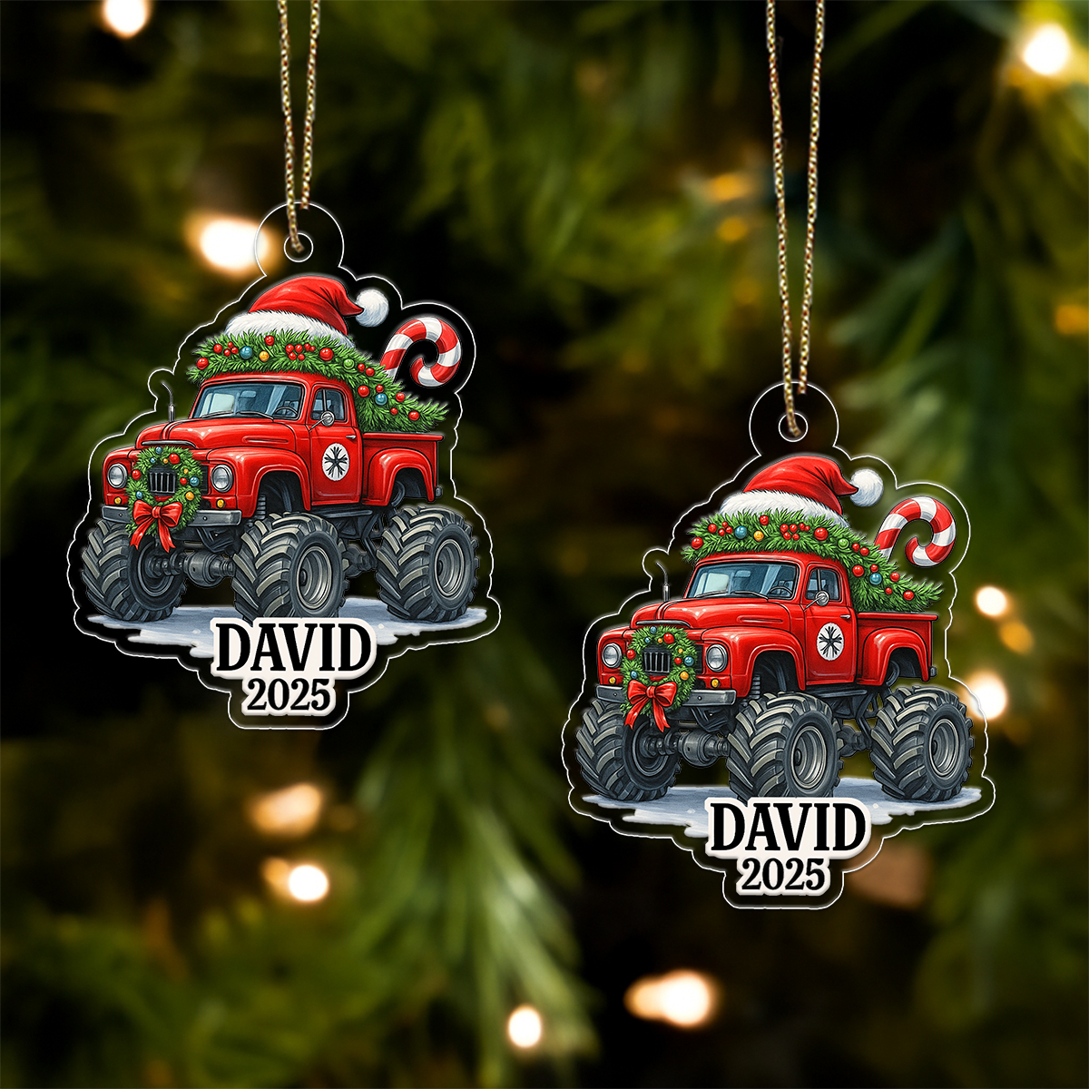 Custom Name Monster Truck Car