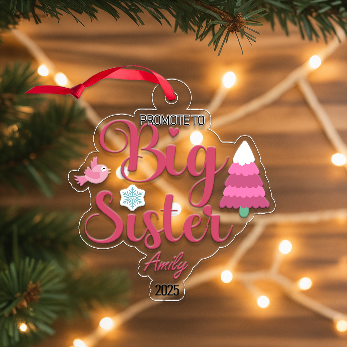 Custom Name Big Sister For Family