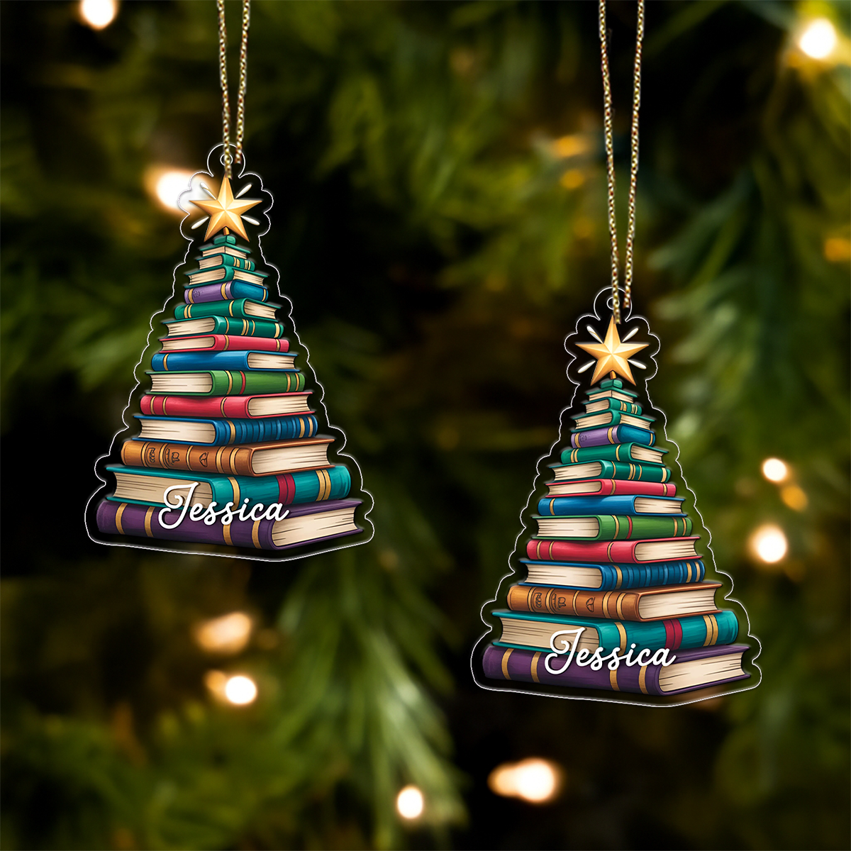 Custom Name Christmas Gift for Book Lovers, Teachers