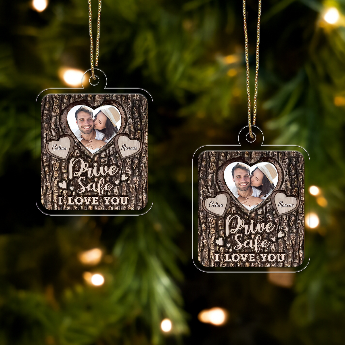 Custom Photo Couple Drive Safe