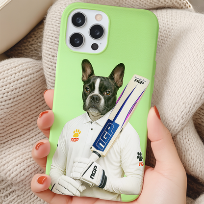 Custom Photo Cricketer Dog Phone Case Gift For Dog Lovers