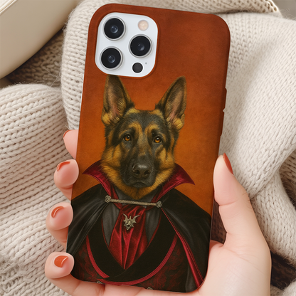 Custom Photo Vampire Dog Phone Case Gift For Dog Lovers