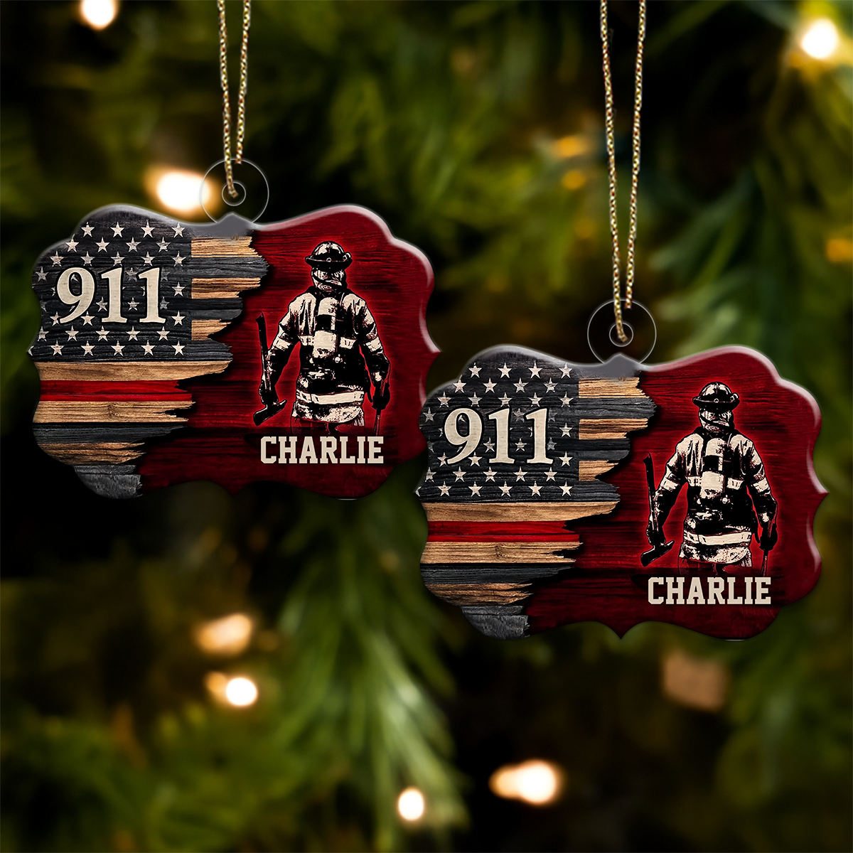 Custom Name 911 Hero Personalized Keepsake