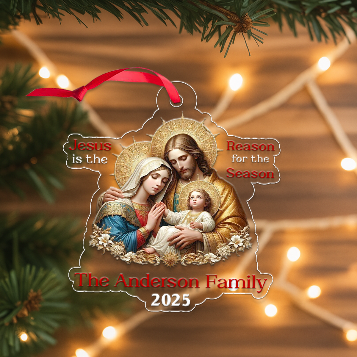 Custom Name Jesus Family