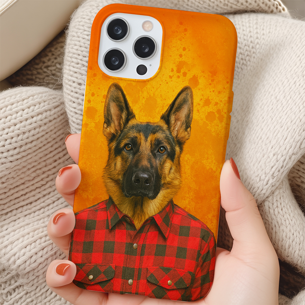 Custom Photo Dog In Red Shirt Phone Case Gift For Dog Lovers