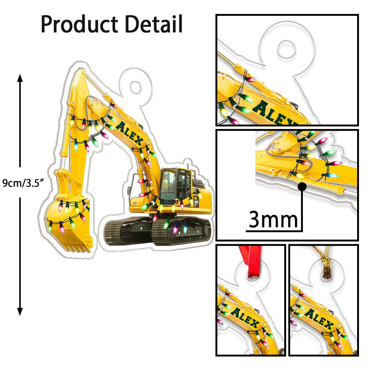Custom Name Excavator Vehicle