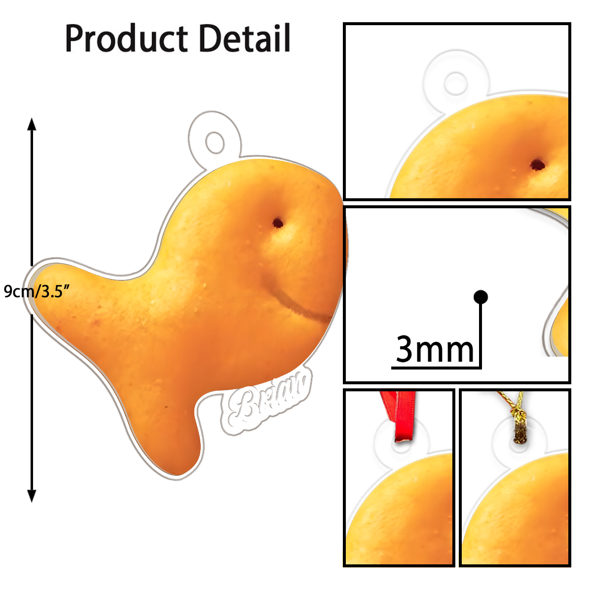 Fish Cracker Food Lover Acrylic Ornament Christmas Gift