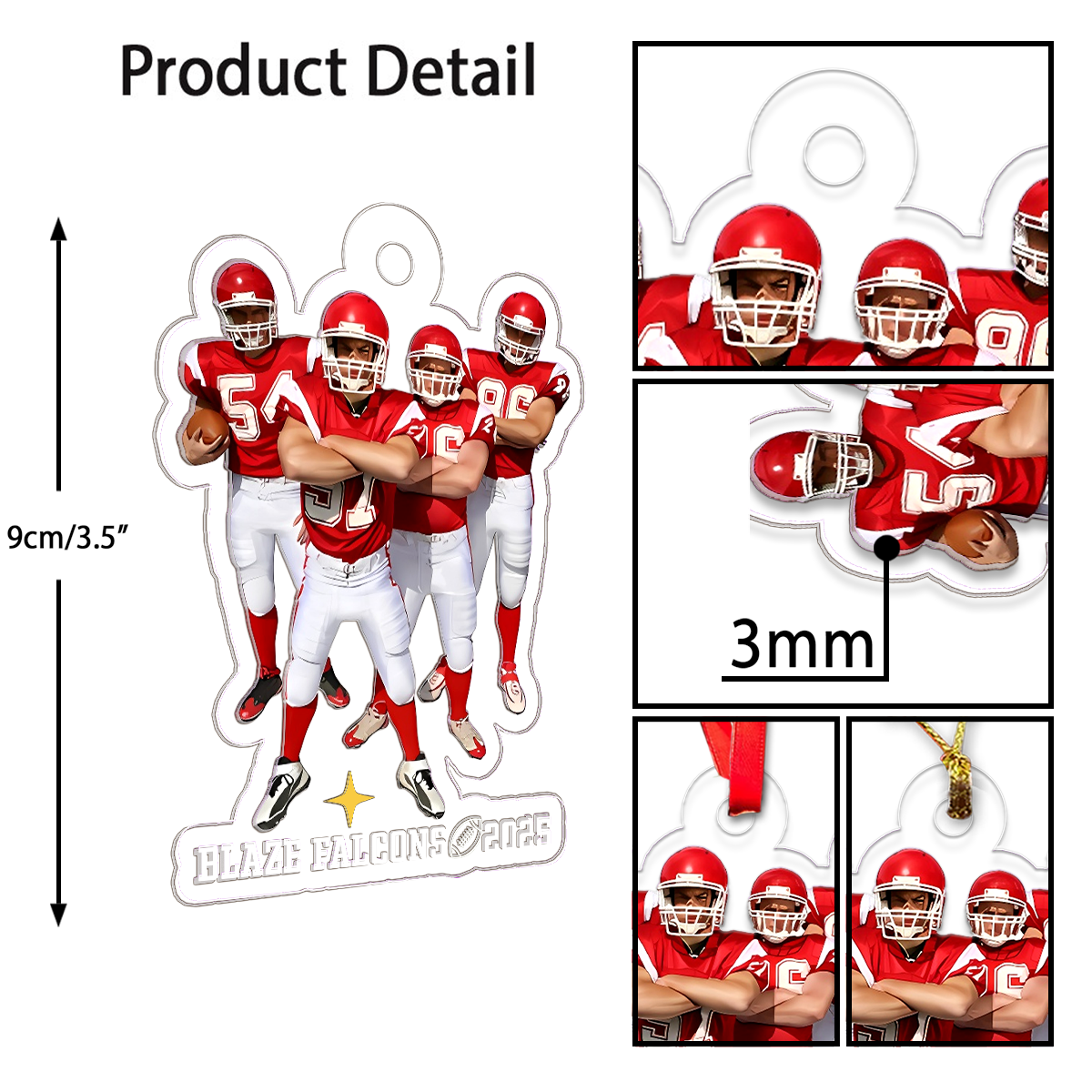 Custom Photo Football Team For Sport Gift