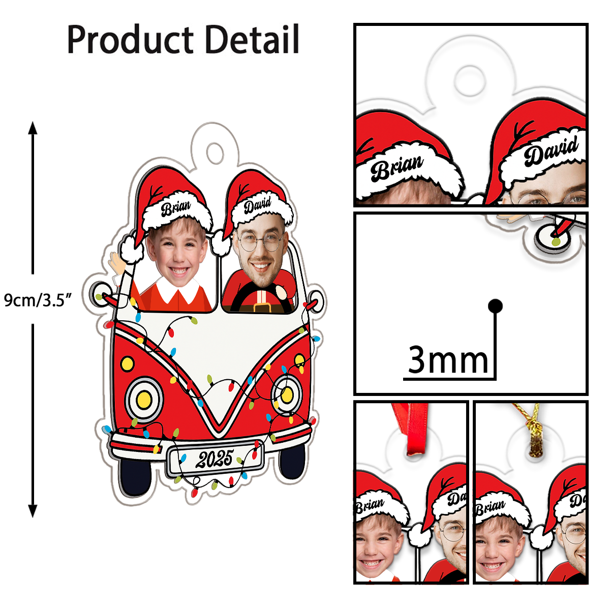 Cutsom Photo Dad And Kid Drive Safe