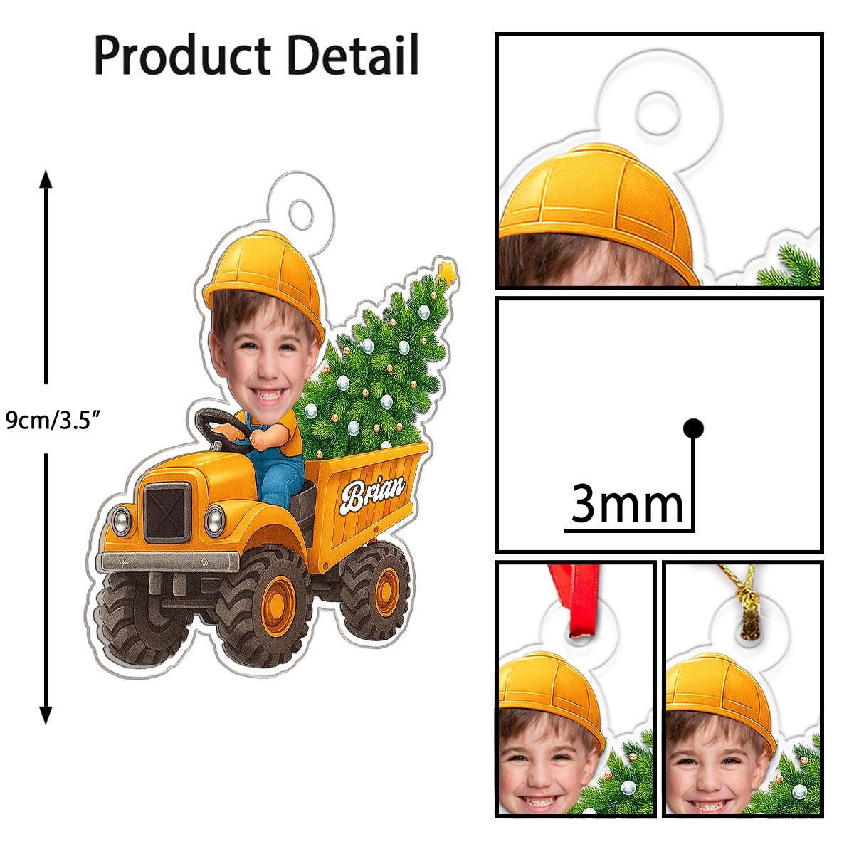 Custom Photo Truck Christmas, Child's Truck