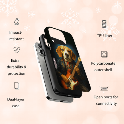 Custom Photo Dog Rock n Roll Phone Case