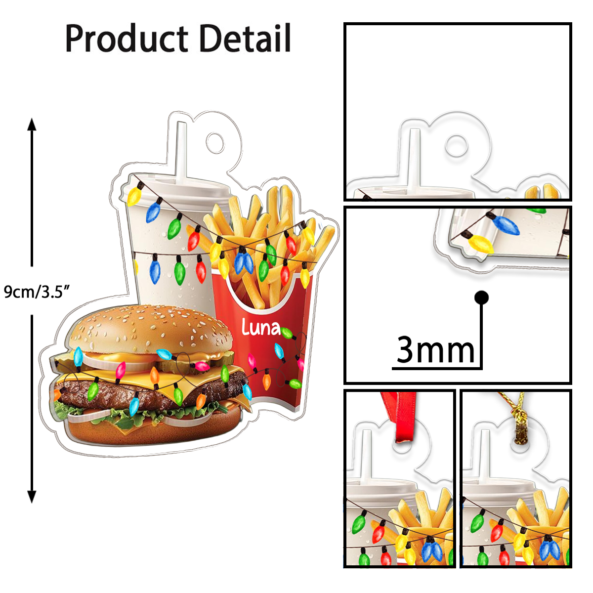 Custom Name Fast Food Combo Holiday