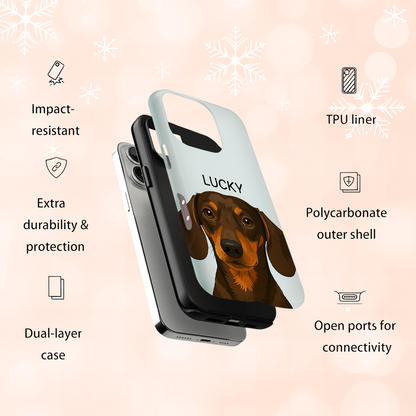 Custom Photo Minimalist Classic Dog Phone Case Gift For Dog Lovers