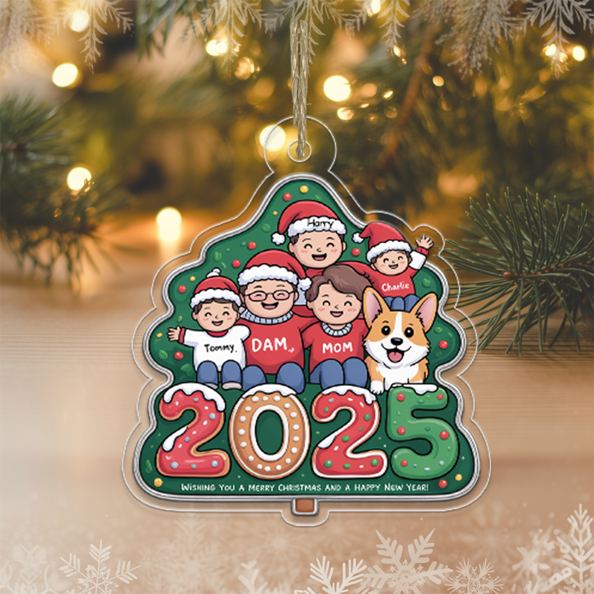 Making Memories Christmas Time - Family Personalized Custom Ornament