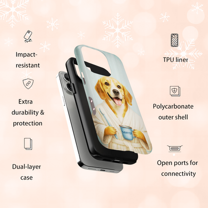 Custom Photo Dog Bathroom Phone Case